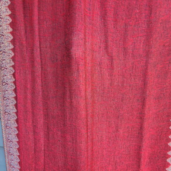 Red Gold Reversible Pashmina in Red and Gold - Picture 8 of 15